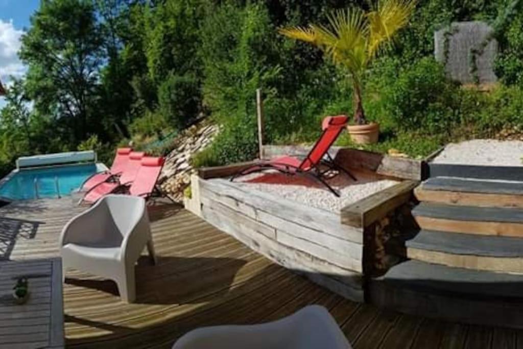 Maison Marianne Et Sa Piscine Dans Le Perigord Villa La Bachellerie Buitenkant foto